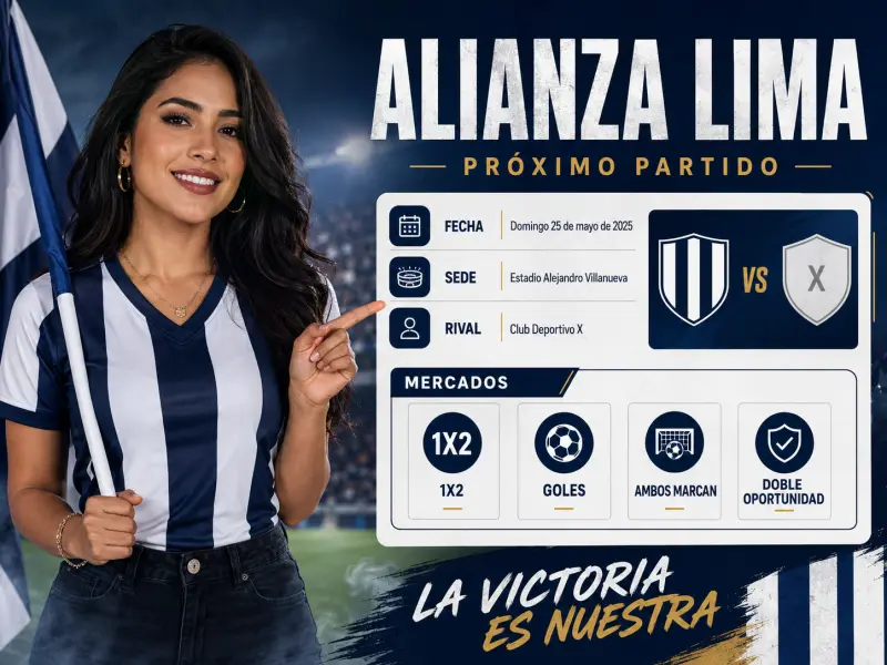 Próximo partido de Alianza Lima con fecha sede rival y mercados para revisar