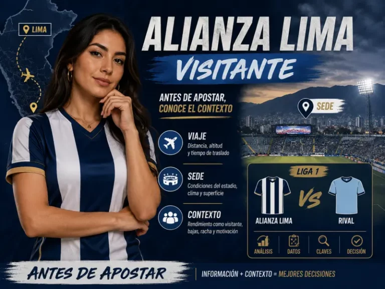 Alianza Lima como visitante con viaje y sede como contexto antes de apostar