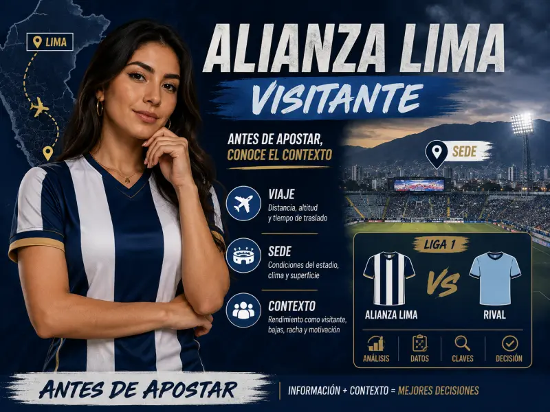Alianza Lima como visitante con viaje y sede como contexto antes de apostar