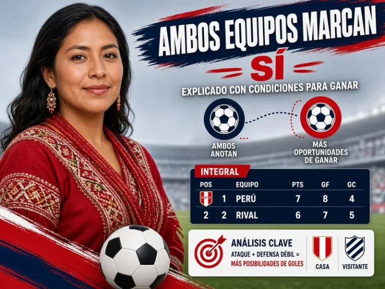 Ambos equipos marcan Sí explicado con condiciones para ganar