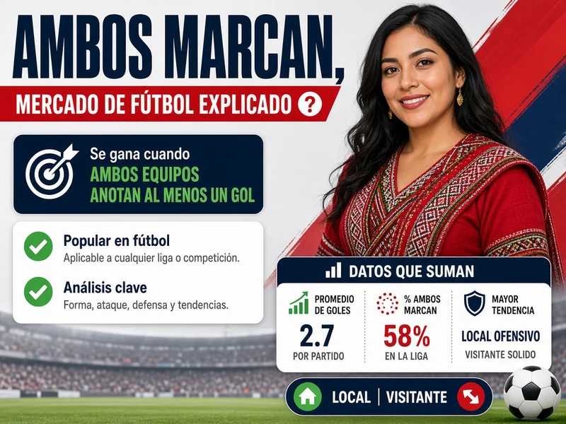 Ambos marcan como mercado de fútbol explicado de forma sencilla