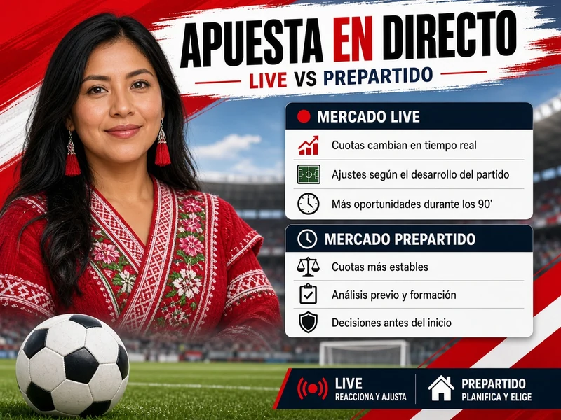 Cómo apostar en directo comparando el mercado live con el prepartido