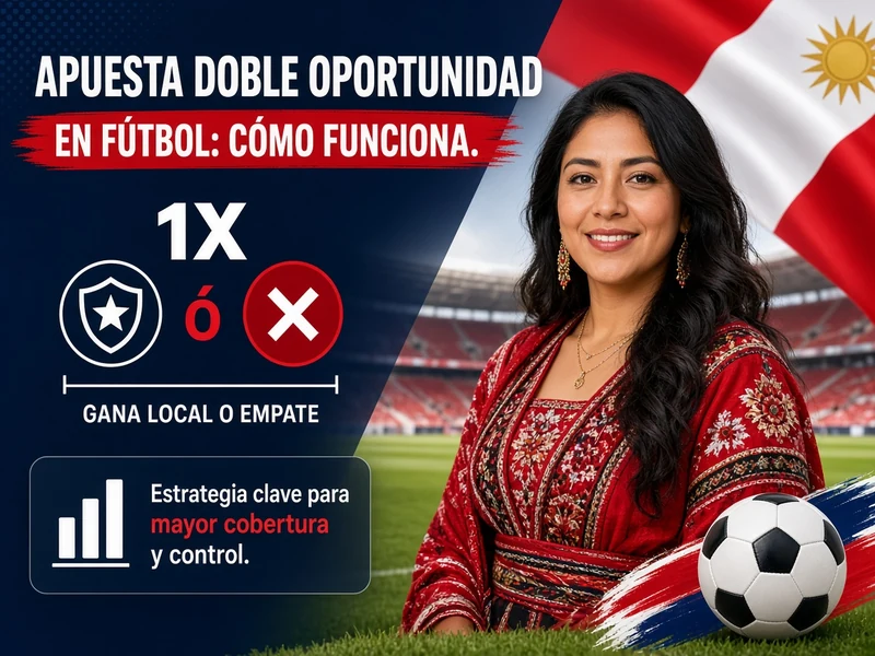 Apuesta doble oportunidad en fútbol con ejemplo de funcionamiento