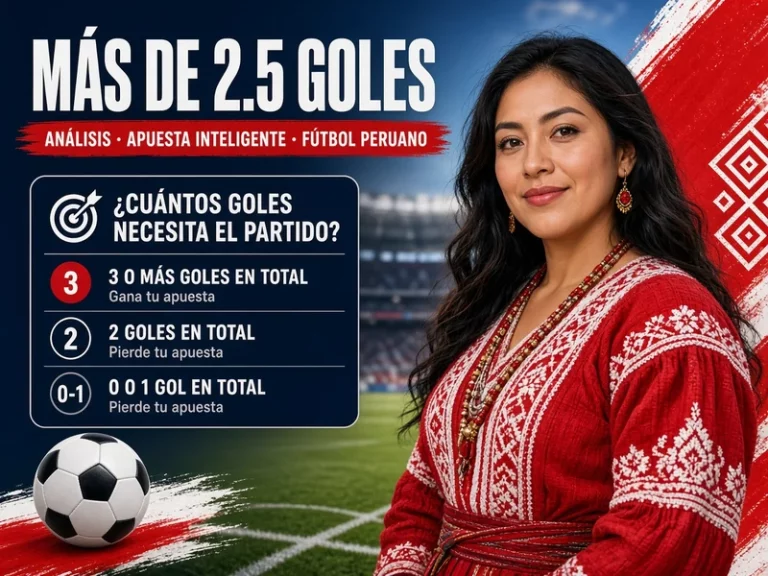 Apuesta más de 2.5 goles con explicación de cuántos goles necesita el partido