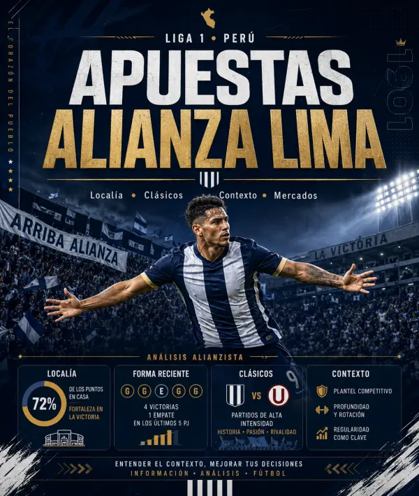 Apuestas Alianza Lima en la Liga 1 peruana