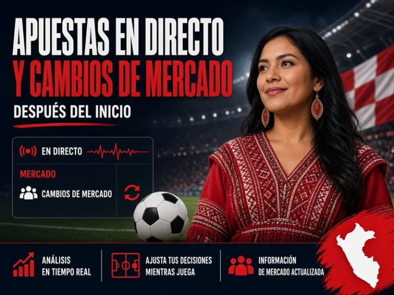 Apuestas en directo de fútbol con cambios de mercado después del inicio