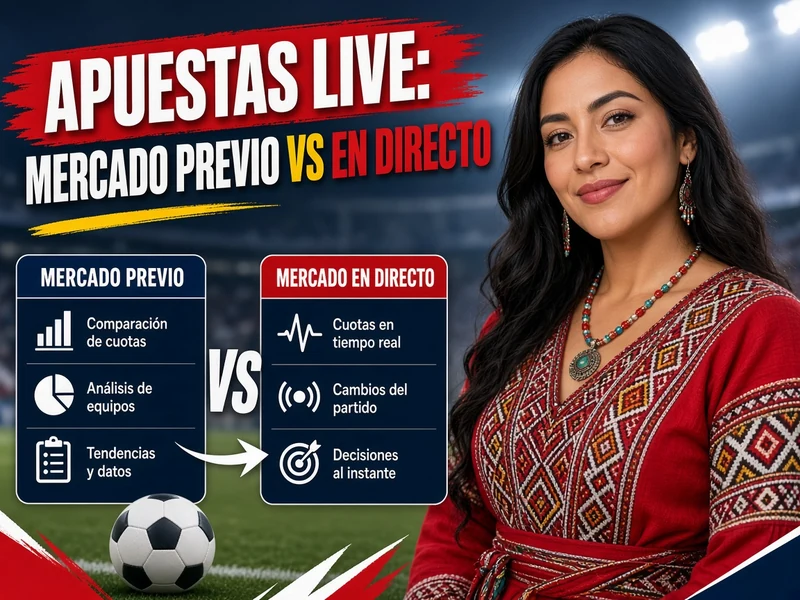Apuestas live de fútbol comparando mercado previo y mercado en directo