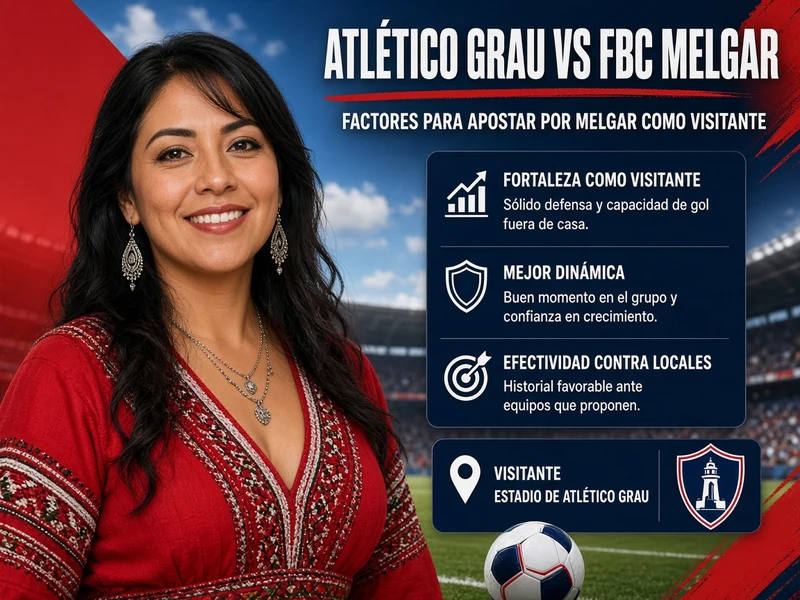 Atlético Grau vs FBC Melgar con factores para apostar por Melgar como visitante