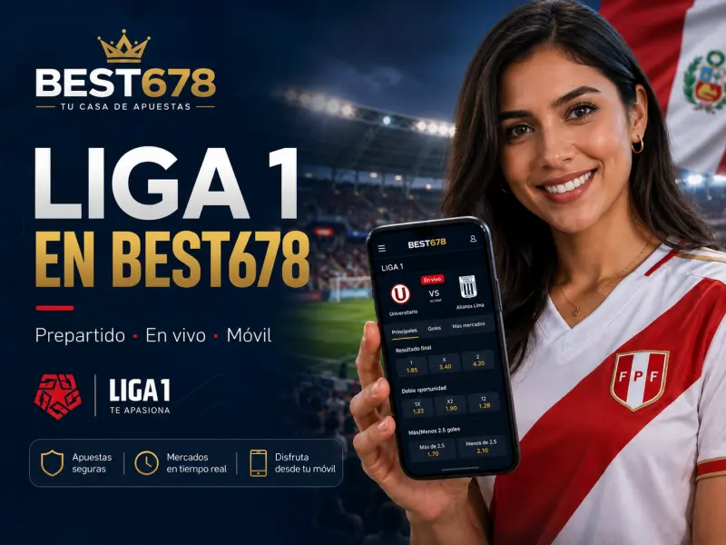 Best678 para consultar mercados de Liga 1 y apuestas en vivo en Perú