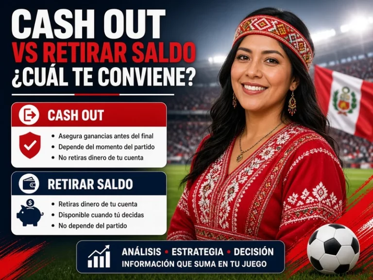 Cash out comparado con retirar dinero del saldo de una cuenta de apuestas