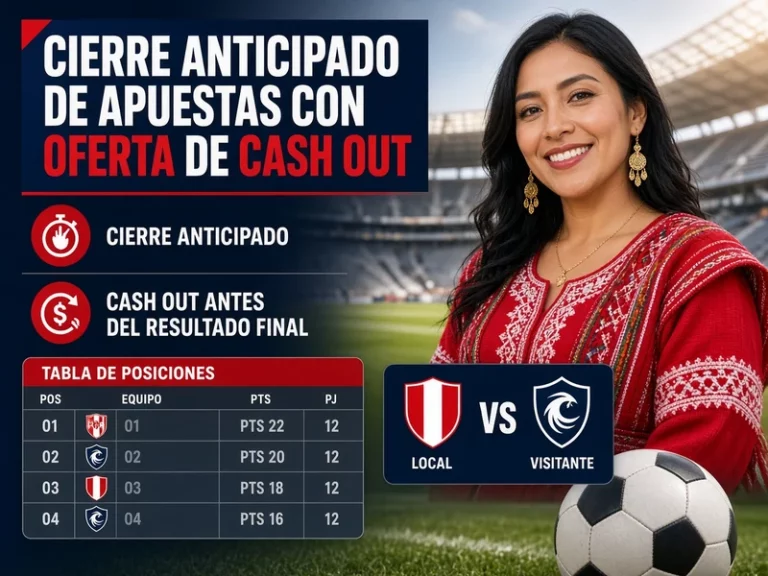 Cierre anticipado de apuestas con una oferta de cash out antes del resultado final