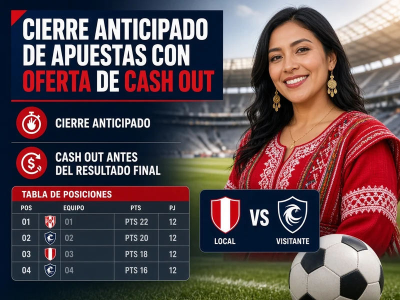 Cierre anticipado de apuestas con una oferta de cash out antes del resultado final