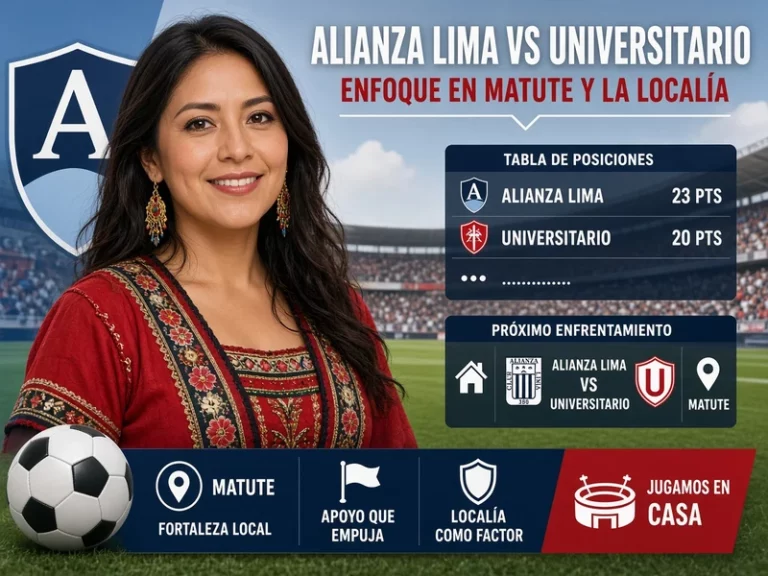 Alianza Lima vs Universitario con foco en Matute y la influencia de la localía