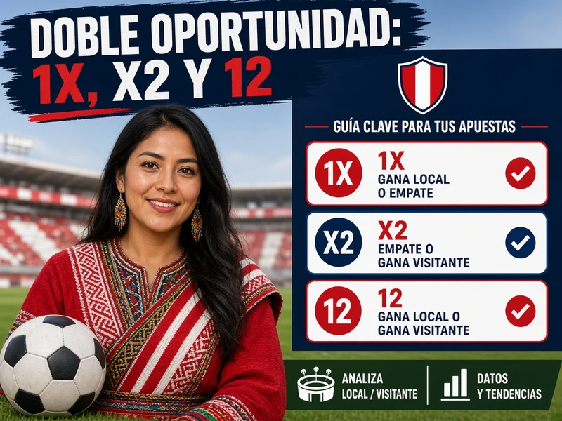 Cómo apostar a doble oportunidad sin confundir 1X, X2 y 12