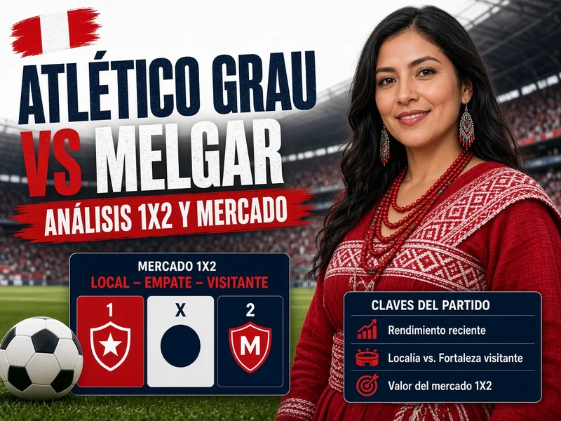 Cuotas Atlético Grau vs Melgar explicadas con el mercado 1X2 del partido