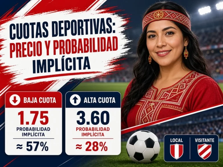 Cuotas deportivas representadas como precio y probabilidad implícita