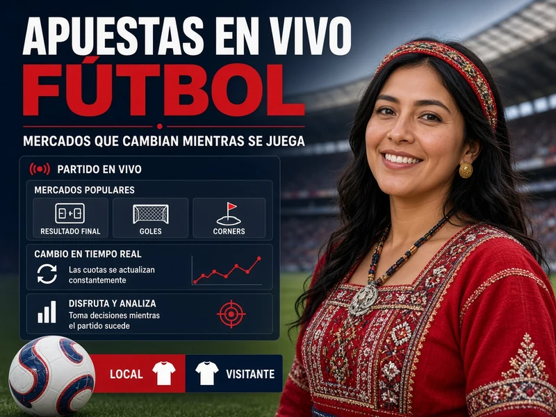 Apuestas en vivo de fútbol con mercados que cambian mientras se juega el partido