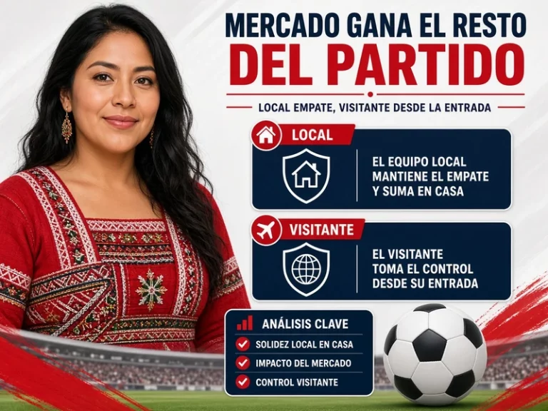 Mercado gana el resto del partido con local empate y visitante desde el momento de entrada