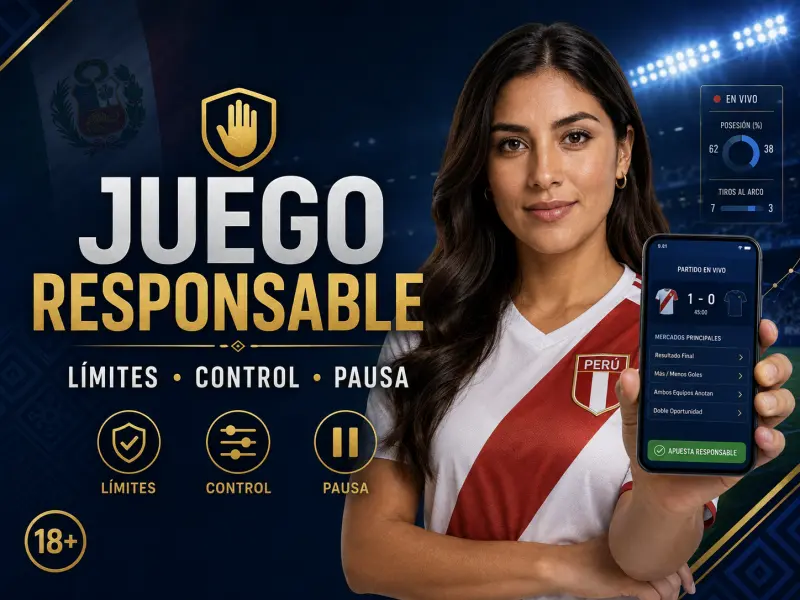 Juego responsable en apuestas deportivas y control del juego en Perú