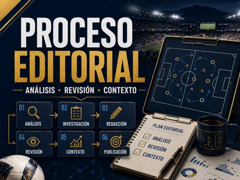Proceso de revisión editorial para partidos y mercados de Liga 1