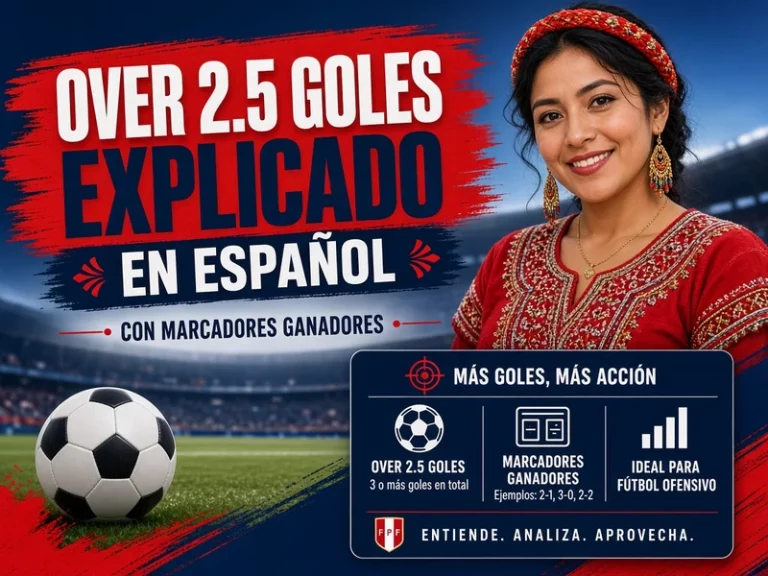 Over 2.5 goles explicado en español con marcadores ganadores