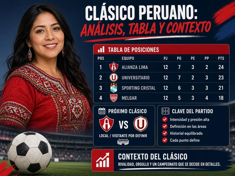 Pronóstico Alianza Lima vs Universitario con forma tabla y contexto del Clásico