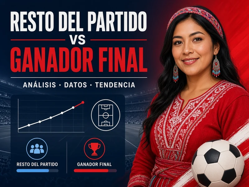 Resto del partido comparado con ganador final de un partido de fútbol