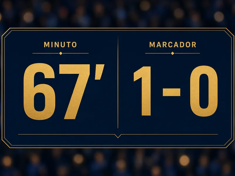 Minuto y marcador de un partido utilizados para revisar una apuesta en vivo