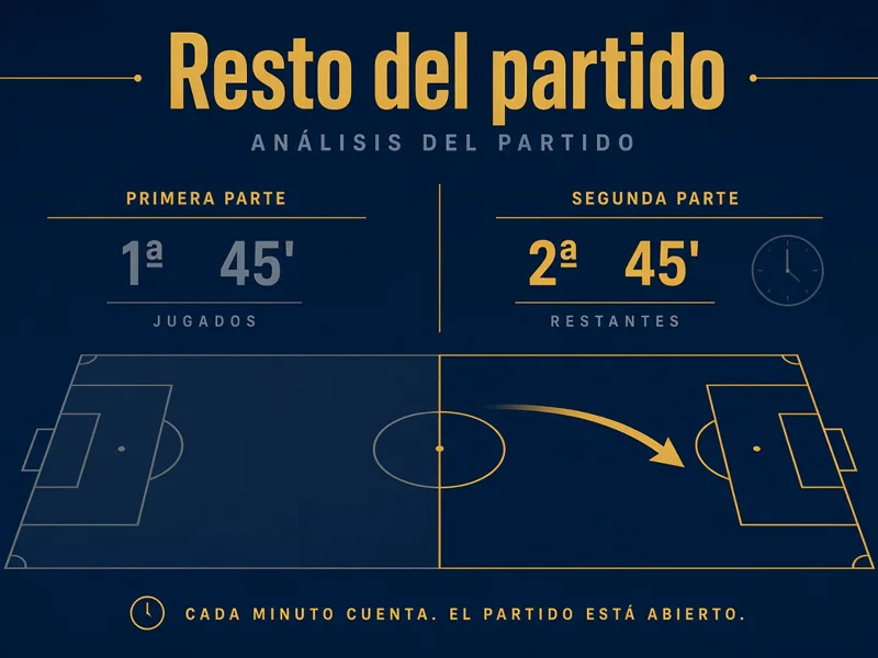 Tiempo restante de un partido utilizado para explicar el mercado resto del partido