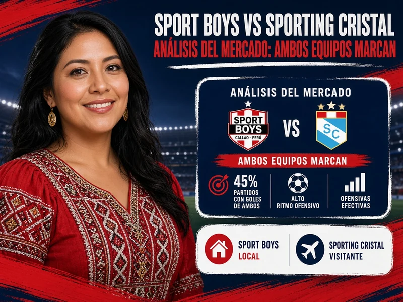 Sport Boys vs Sporting Cristal con análisis del mercado ambos equipos marcan