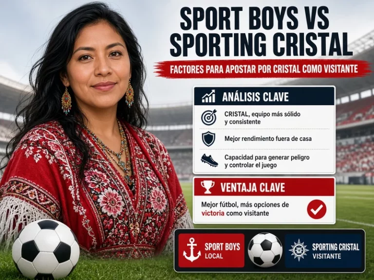 Sport Boys vs Sporting Cristal con factores para apostar por Cristal como visitante