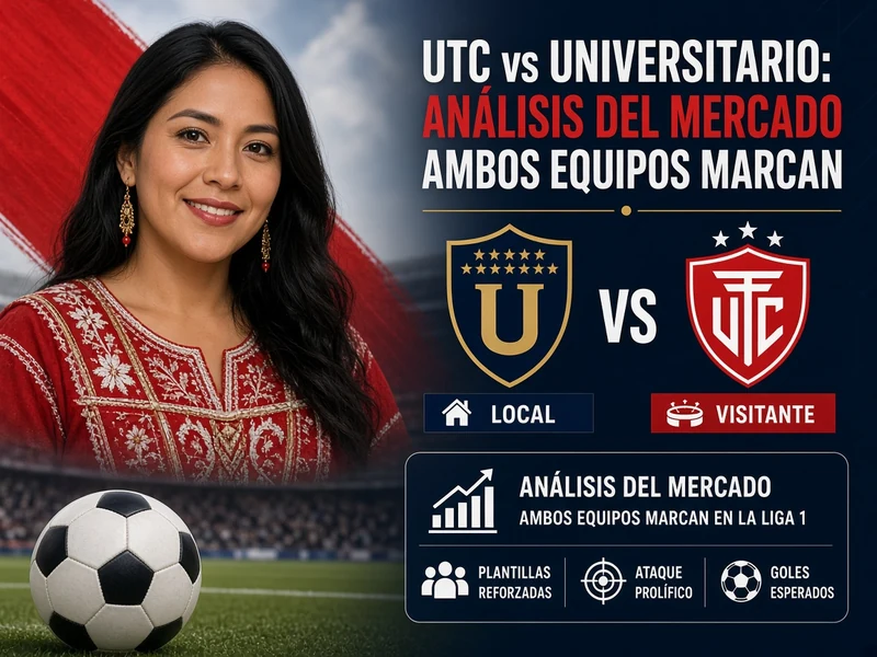 UTC vs Universitario con análisis del mercado ambos equipos marcan en la Liga 1