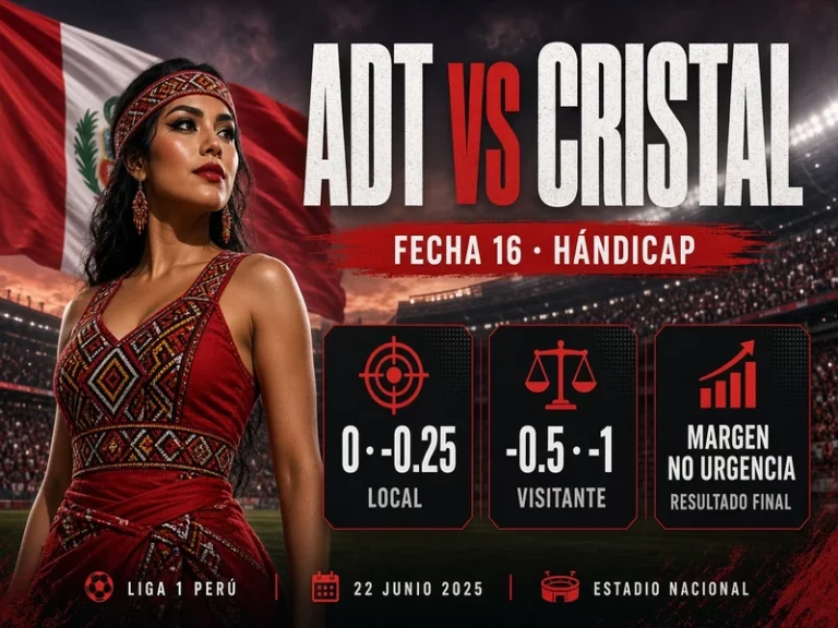 ADT vs Sporting Cristal hándicap asiático en Fecha 16
