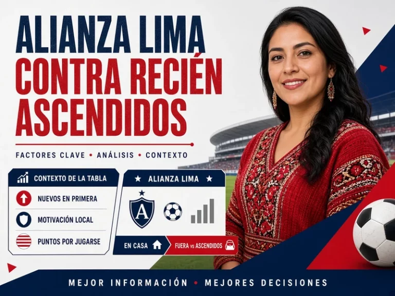Alianza Lima contra equipos recién ascendidos con factores de contexto para apuestas