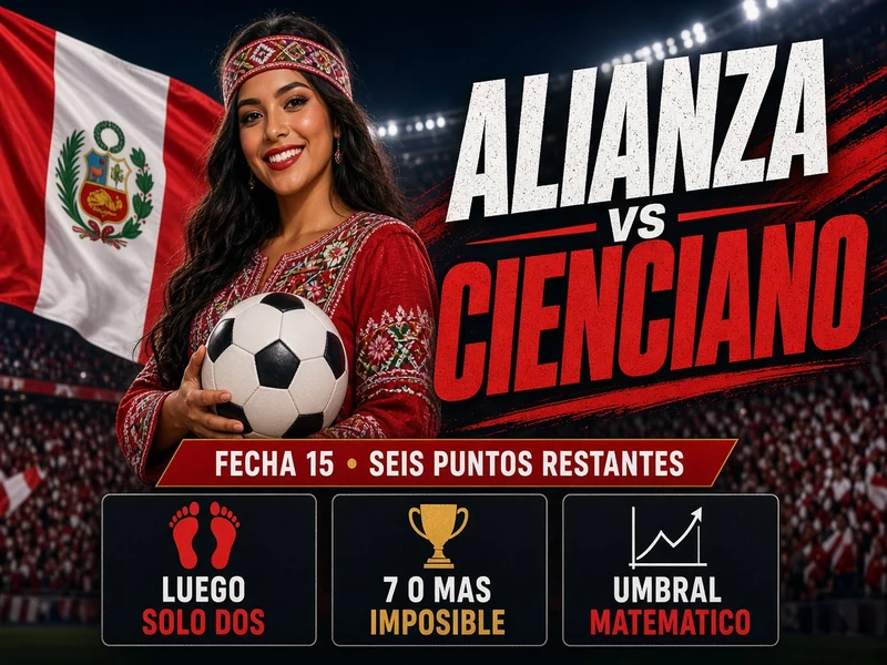 Alianza Lima vs Cienciano Fecha 15 y puntos restantes del Clausura