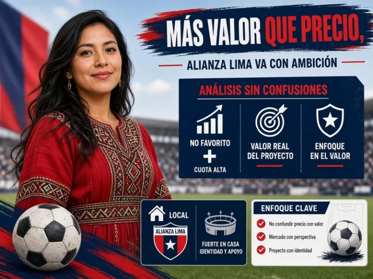 Alianza Lima como no favorito con cuota alta analizada sin confundir precio con valor