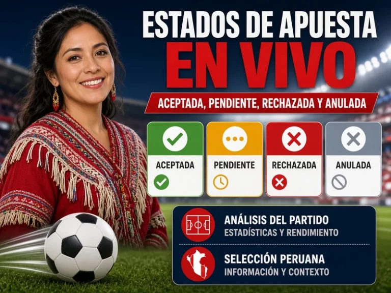 Estados de apuesta en vivo aceptada pendiente rechazada y anulada