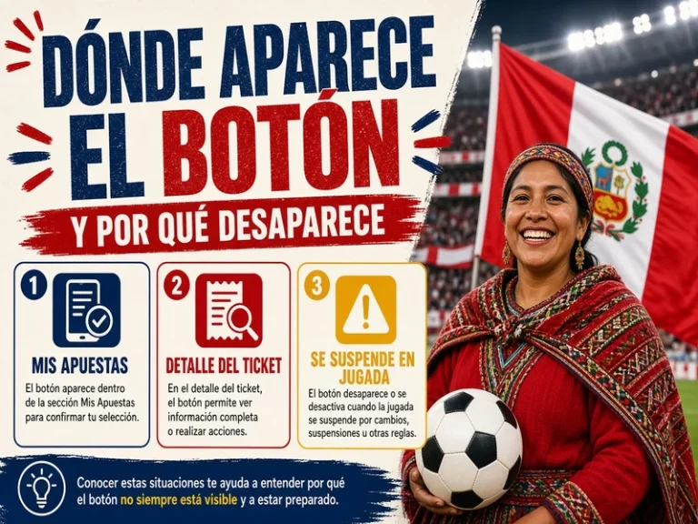 Botón Cash Out dentro de una apuesta abierta y razones por las que puede desaparecer