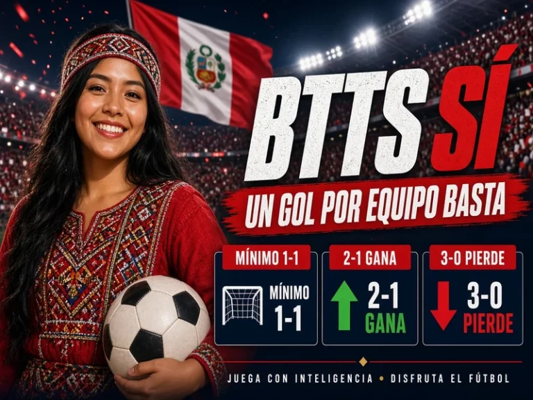 BTTS Sí con un gol mínimo de cada equipo