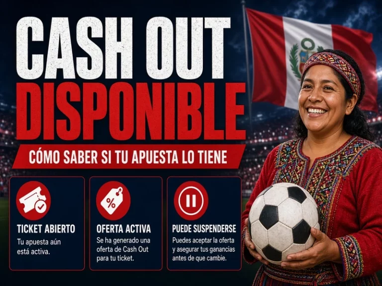 Apuesta abierta con cash out disponible y estados de disponibilidad