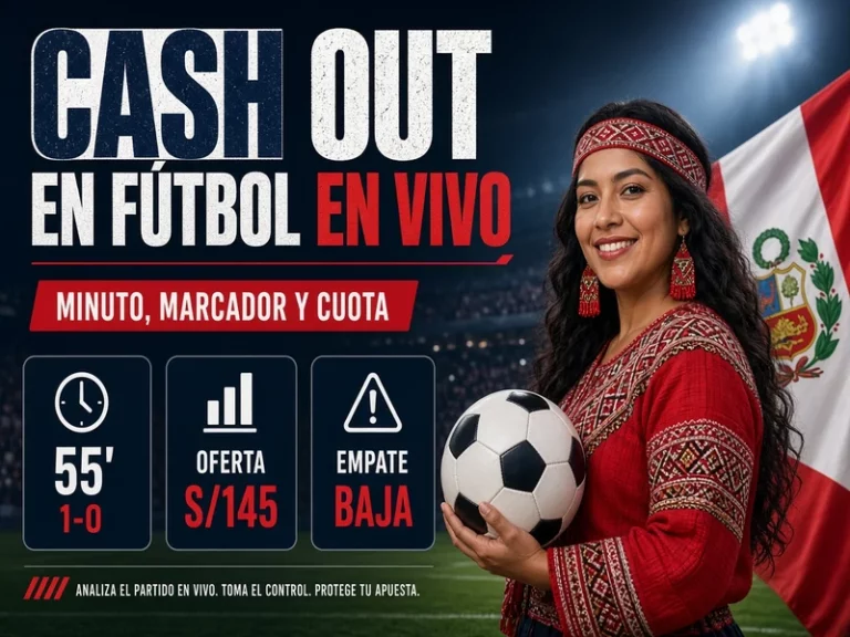 Cash out en fútbol en vivo con minuto marcador cuota y oferta cambiante
