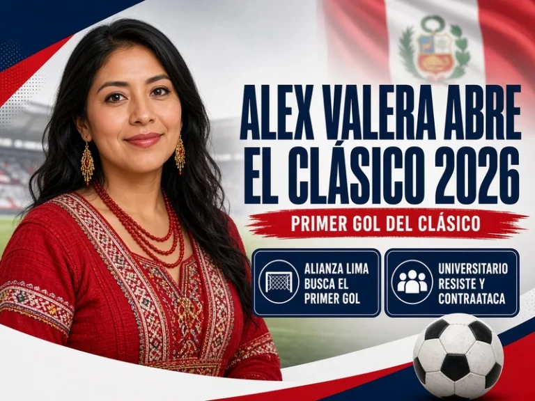 Primer gol Alianza Lima vs Universitario con Alex Valera abriendo el Clásico 2026