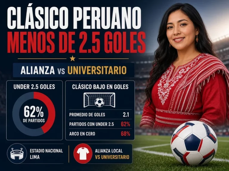 Menos de 2.5 goles Alianza vs Universitario y análisis del Under del Clásico