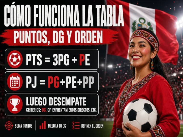 Cómo funciona la tabla de posiciones de Liga 1 Perú