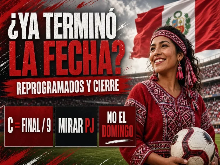 Cómo saber si una fecha de Liga 1 terminó con partidos reprogramados