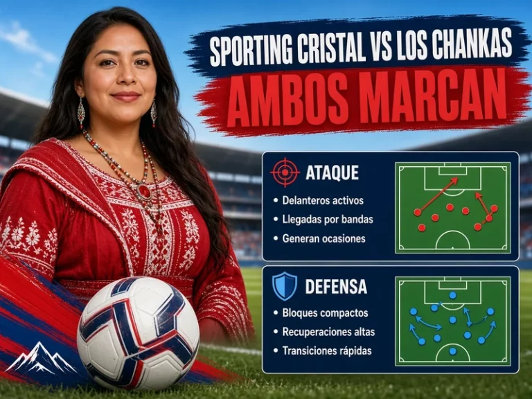 Ambos marcan Sporting Cristal vs Los Chankas con análisis de ataque y defensa