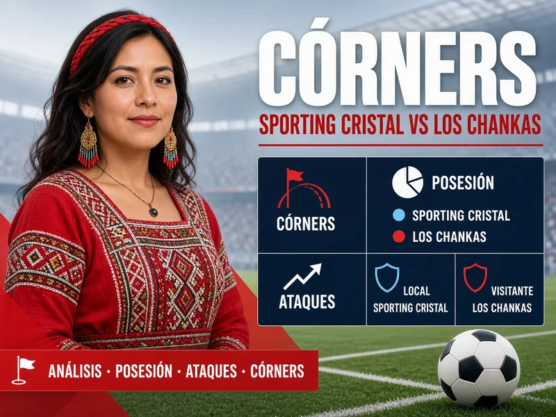 Córners Sporting Cristal vs Los Chankas con análisis de posesión y ataques