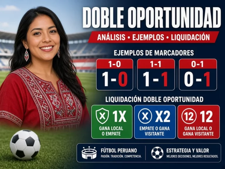 Ejemplos de doble oportunidad con marcadores 1-0 1-1 0-1 y liquidación 1X X2 12