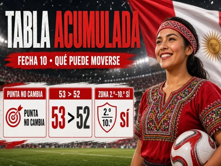 Partidos de la Fecha 10 que pueden cambiar la tabla acumulada