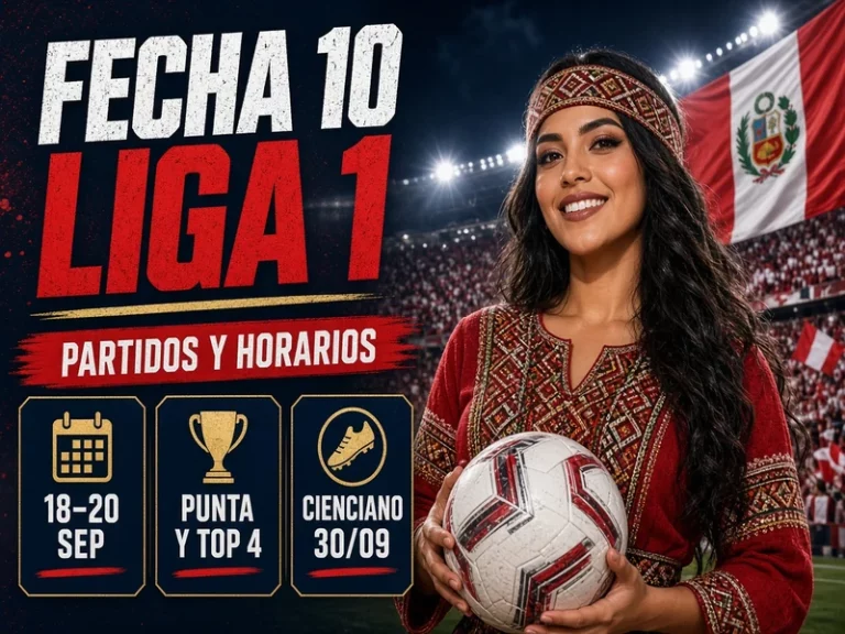 Programación de la Fecha 10 de Liga 1 2026 con partidos y horarios